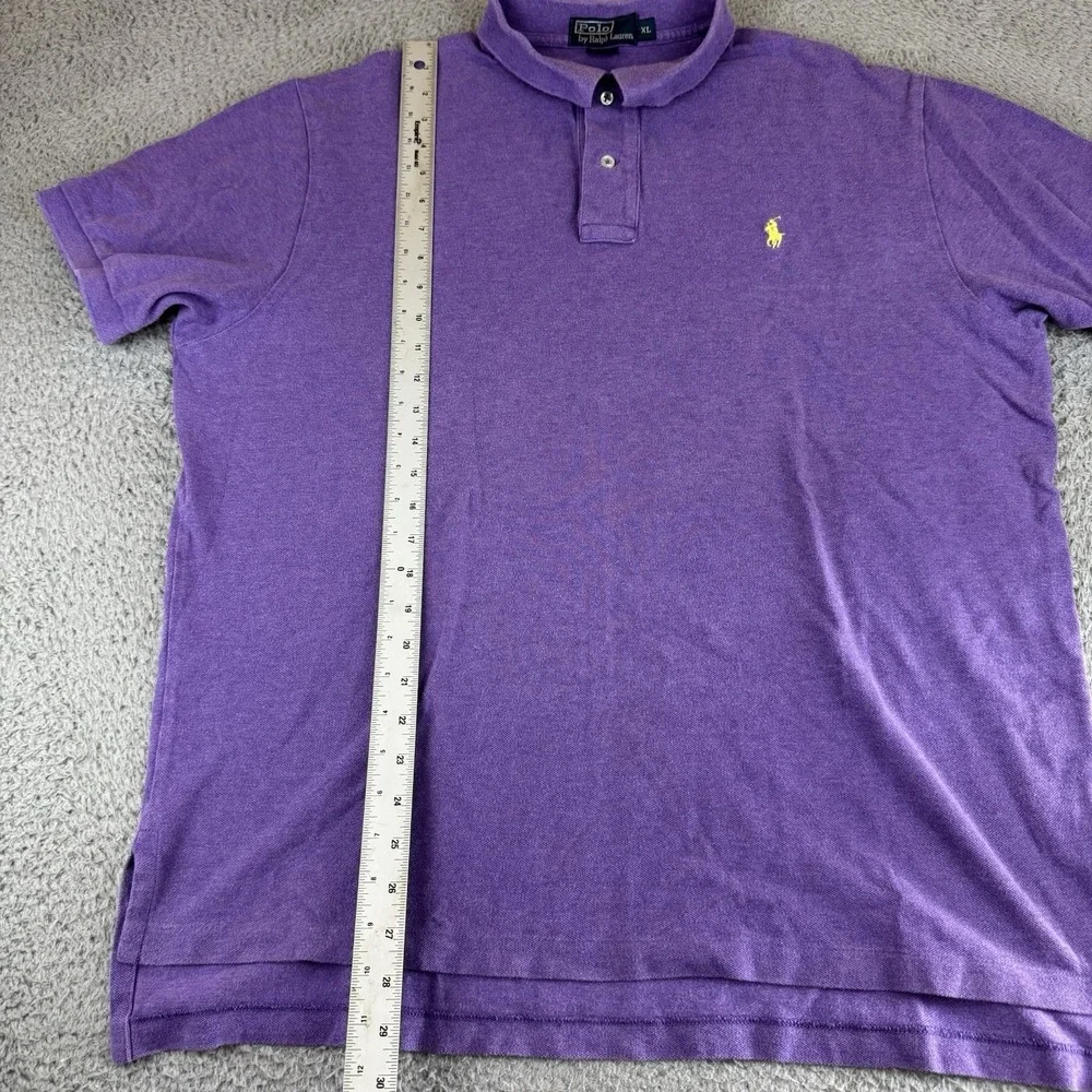 Polo by Ralph Lauren Polo Shirt Mens Xl Purple Short Sleeve Preppy Casual Vtg